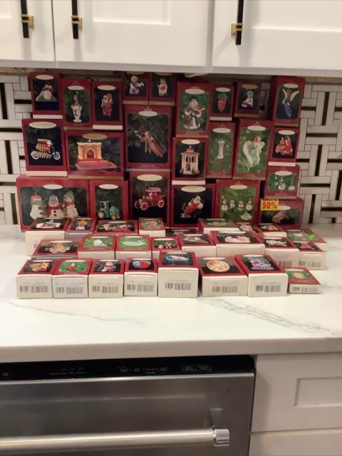 Lot of 48 1990’s Hallmark Christmas Ornaments Few 2000’s