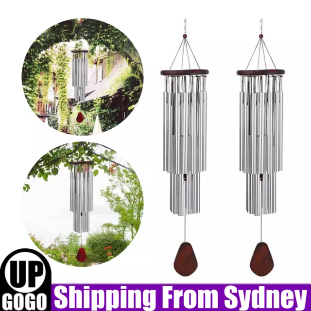 Large Deep Tone Windchime Chapel Bell Wind Chimes Outdoor Garden Home Decor AU