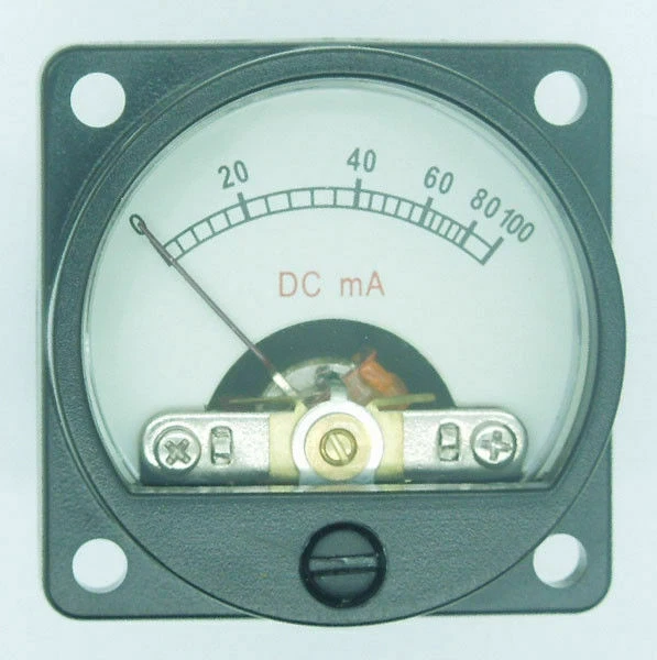 NEW CURRENT METER 100mA Ammeter tube Amplifier biasing warm back light ...