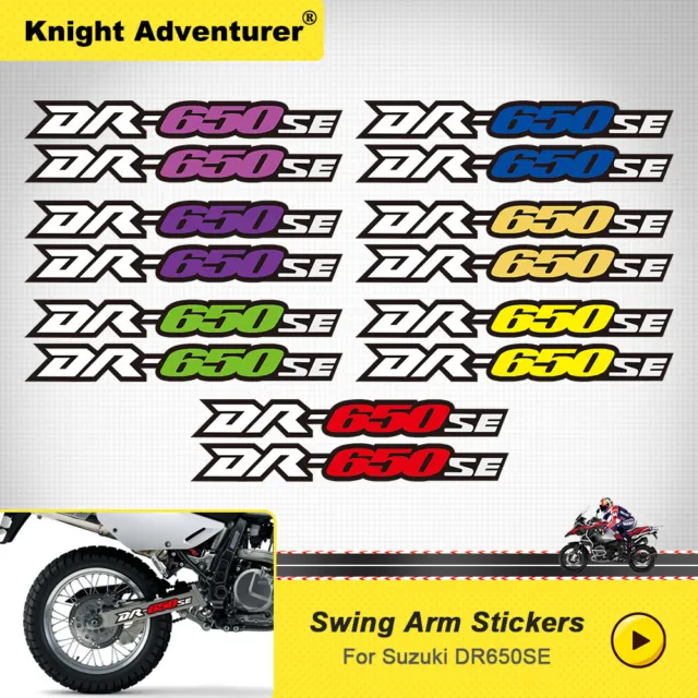 For Suzuki DR650SE Motorcycle Swing Arm Emblem Decal Sticker Graphics Kit 2pcs