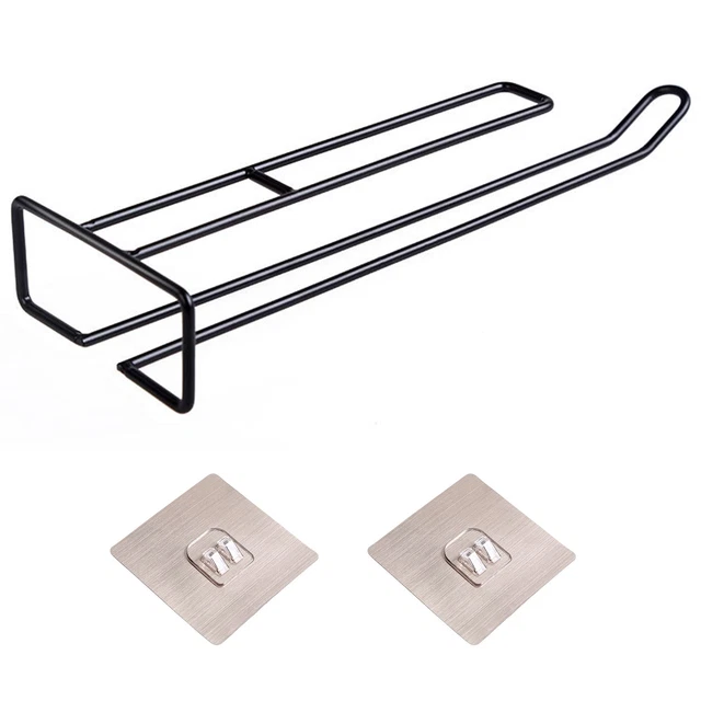 Glass Holder Space-saving Strong Construction Wrought Iron Excellent Bearing