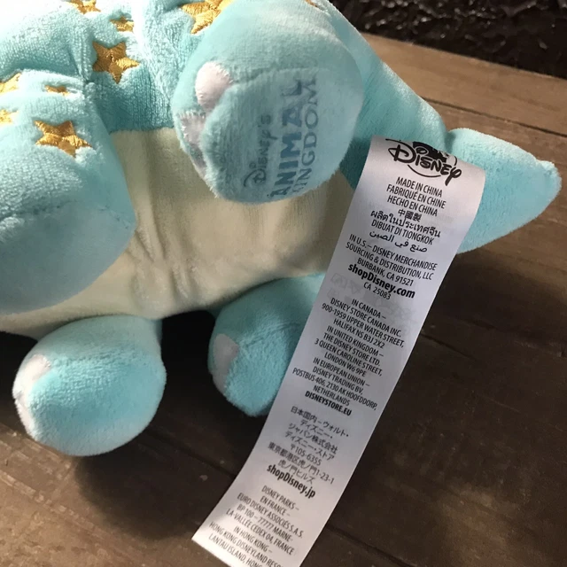 Disney Animal Kingdom Dinoland Blue Triceratops Dinasour Plush Stuffed Animal 6