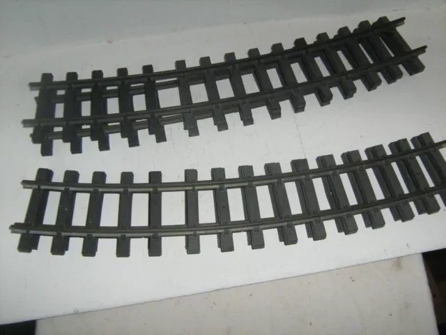 4pc USA Trains G Scale Brass Curved Radius Track 13 Black Railroad Ties