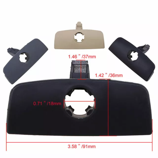 Car Glove Box Cover Lid Handle Lock Hole for VW Passat B5 Black Inner Storage