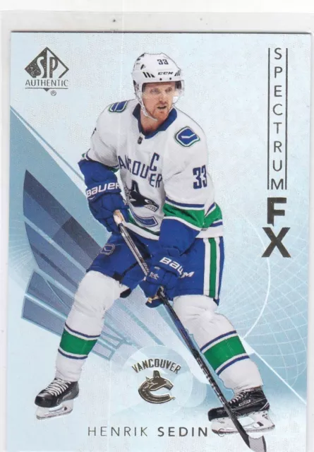 Henrik Sedin 2017-18 Upper Deck Sp Authentic Spectrum #S-17 Canucks Bounty