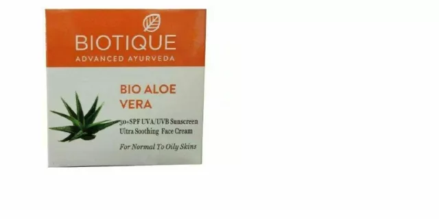 Biotique Bio Aloe Vera Ultra Soothing Face Cream (Normal To Oily Skin) - 50 gm