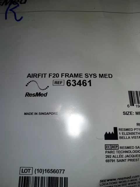 Repuesto AIRFIT F20 FRAME SYS MED # 63461 - MEDIANO M **SIN ENGRANAJE DE CABEZA**