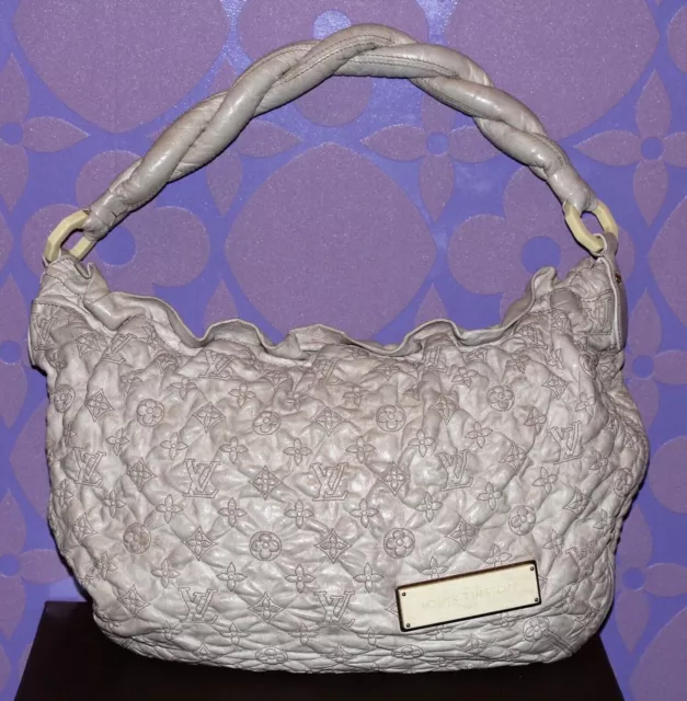 Louis Vuitton, Bags, Louis Vuitton Olympe Bag Cirrus Ecru Lambskin Beige  Leather Kisslock Vintage Lv