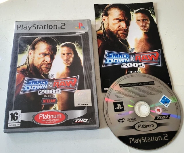 WWE Smackdown vs Raw 2009 - Platinum - PS2 - Jeu Occasion Pas