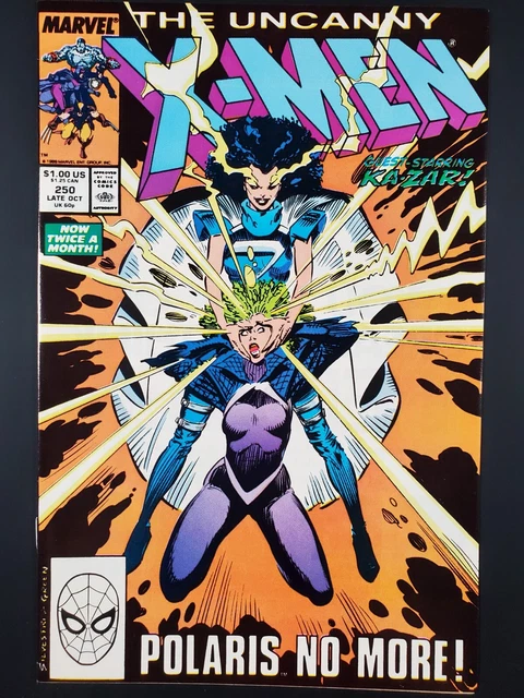 The Uncanny X-men #250 Direct Edition Marvel Comics VF-NM+