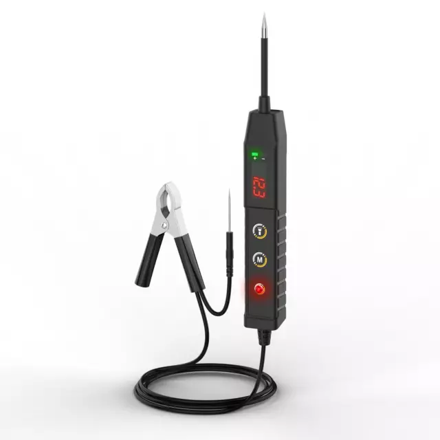 9~30V Digital Electric Circuit Tester Car Truck LED Voltage/Polarity/Temp Probe