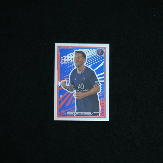 Lionel Messi-Rookie-Psg-Foil-Panini Stickers-Foot-2021/2022-N.362-New-Mint-