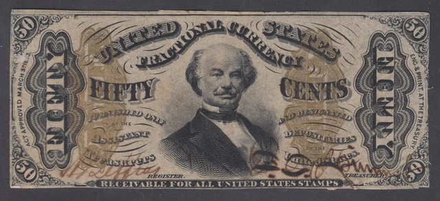 US 50c Fractional Currency Note SPNMF FR1330a CU (01)