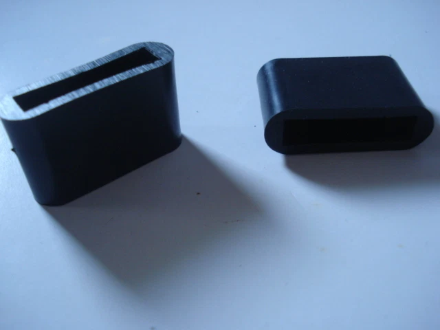 Lot De 4 Embouts Pour Fer à Souder Plat 20x5mm - Protection Noire Pour Patins