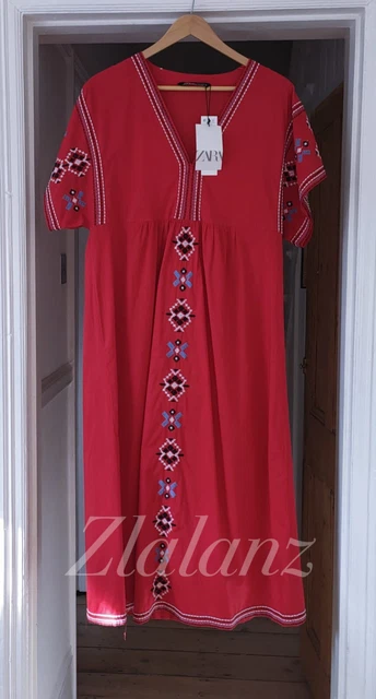 elegant muslim dresses ZARA. Long embroidered dress Tl – Hibuy market main image 0