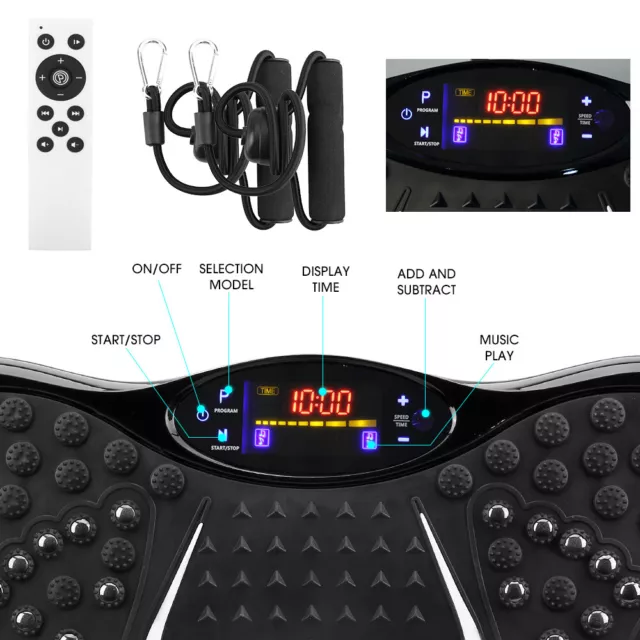 3D Vibrationsplatte Vibrationsgerät Vibrationstrainer Heimtrainer Vibro Shaper 3