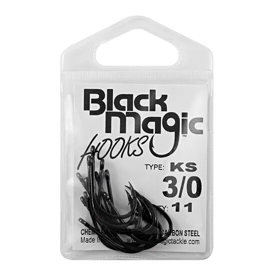 Black Magic KS Extra Strong Hooks Small Pack 3/0 Qty 11