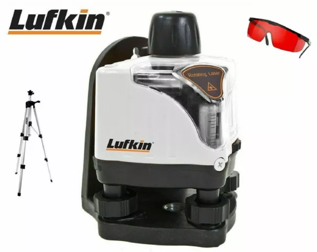 Lufkin Rotary Laser Level LR500 Kit Carry Case Laser Glasses Tripod BRAND NEW