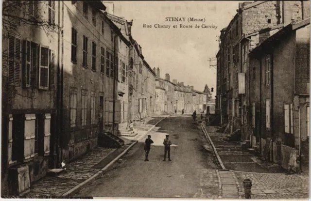 CPA Stenay - Rue chanzy et route de cervizy (118534)