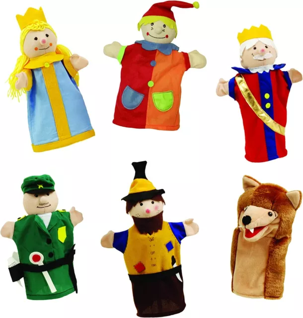 Roba Kasperlefiguren De Tissu Handpuppenset 6-fach Enfants