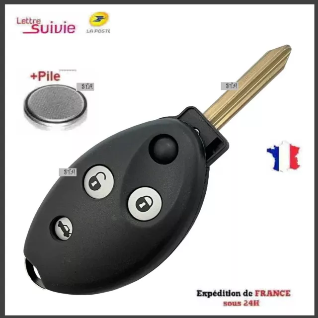 Coque Clé De Réparation Pour Citroen C5 Xsara  + Batterie Cr1620