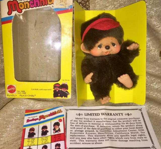 Sekiguchi MONCHHICHI Figur Junge CHHICHI Monchichi OVP *Rarität* #d041