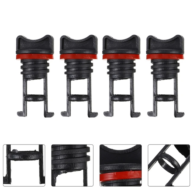 AHANDMAKER Set 10 Tappi Di Scarico In Gomma Per Kayak Con Manico - Universali, Diametro 35mm, Per Canoe E Barche - 3