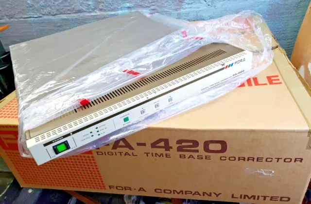 For-A FA-420 Digital Time Base Corrector in Original Box, working