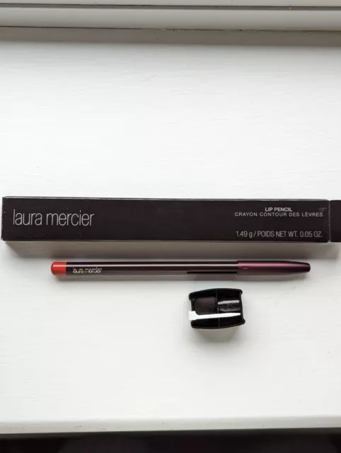 Laura Mercier Lip Liner Pencil With Sharpener Warm Poppy New