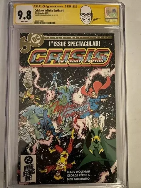 Crisis on Infinite Earths #1 CGC SS 9.8 - Marv Wolfman 1st Blue Beetle DC Comics