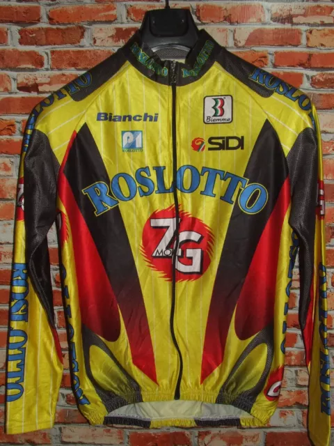 ZG ROSLOTTO INVERNALE BIEMME MAGLIA BICI CICLISMO SHIRT MAILLOT CYCLISM tg. M