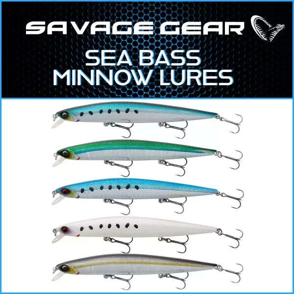 Savage Gear Sea Bass Minnow Lures | Saltwater Fishing Lures & Accessories