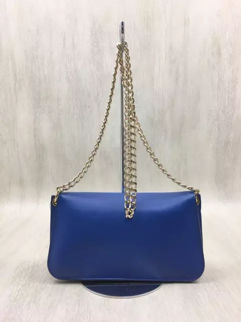 JW Anderson JWANDERSON Piercing bag chain shoulder bag leather blue x gold from 3