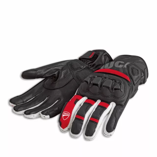 Ducati Sport C4 Motorrad Handschuh Racing Motorbike Leather Gloves NEU 2023