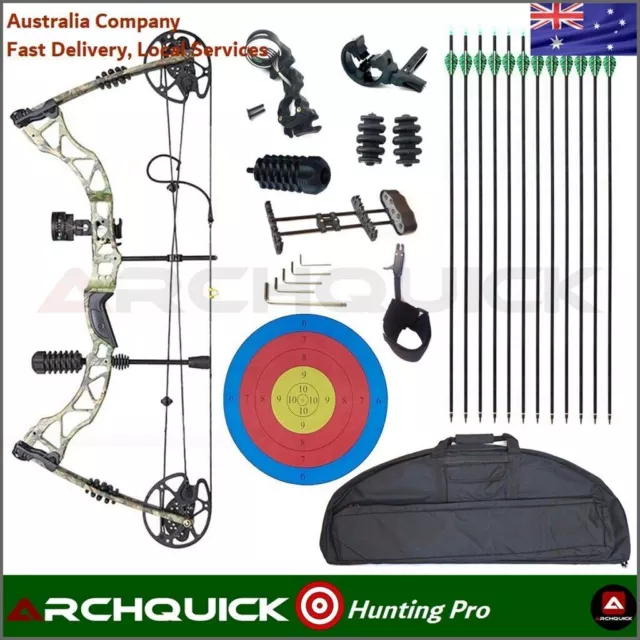KM Compound Bow 30-65lbs Adjustable For Archery Target Hunting