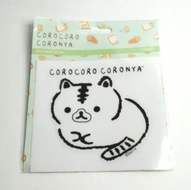 San-X Corocoro Coronya Cat Kitty Sticker Decal In Black 3 1/4" New