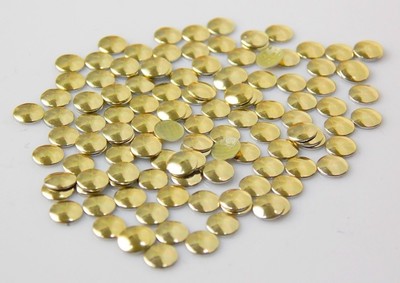 BORCHIA Ovale Piatta 4x8mm 80pz oro opaco satinato Hotfix chicco borchie piatte 