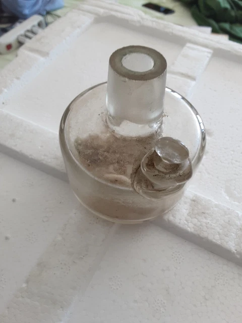 Antico Fornello A Spirito In Vetro Per Laboratorio Chimico 3