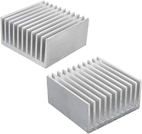 Aluminum Chipset Heatsink Radiator Heat Sink Cooling Fin Silver for CPU LED Pow