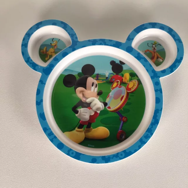 Disney Mickey Mouse The First Years Melamine Divided Plate 2010