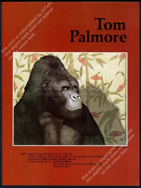 1972 Tom Palmore Kiki gorilla art Merlin Graphic Arts vintage print ad