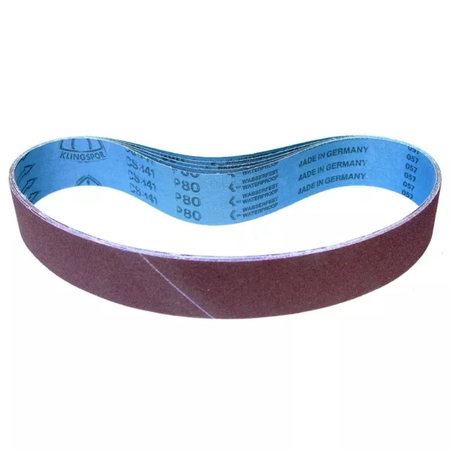 6er Set De Klingspor Nass-Schleifband Bandes Abrasives CS341X 55x 1020 MM Grain