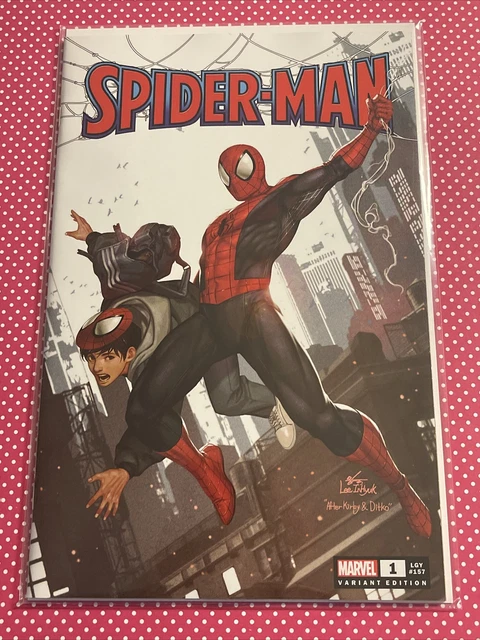 SPIDER-MAN #1 INHYUK LEE AMAZING FANTASY #15 HOMAGE VARIANT COVER 2022 marvel