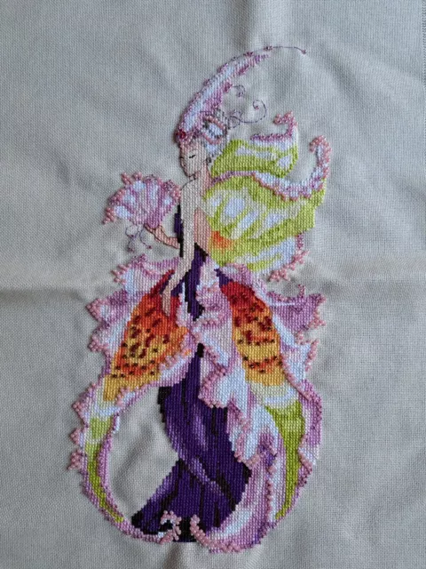 Mirabilia Completed Cross Stitch Nora Corbett Lady Catt Fairy Art Gift Handmade