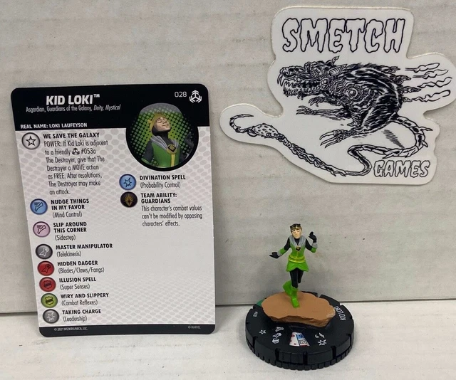 WOTR 028 Kid Loki Uncommon Figure Marvel Heroclix Avengers War of the Realms