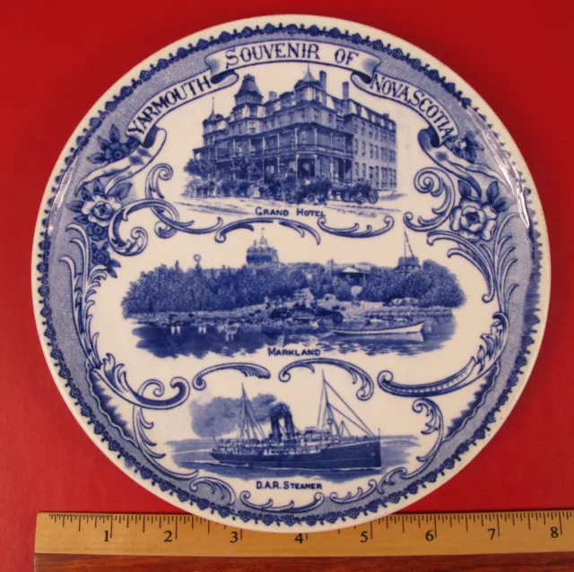 Nova Scotia Yarmouth Dar Steamship Hotel Souvenir Commemorative Collector Plate