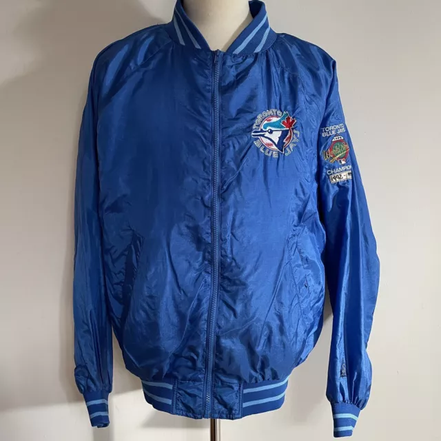 Vintage Toronto Blue Jays Jacket Men Large 1992 World Series Champs