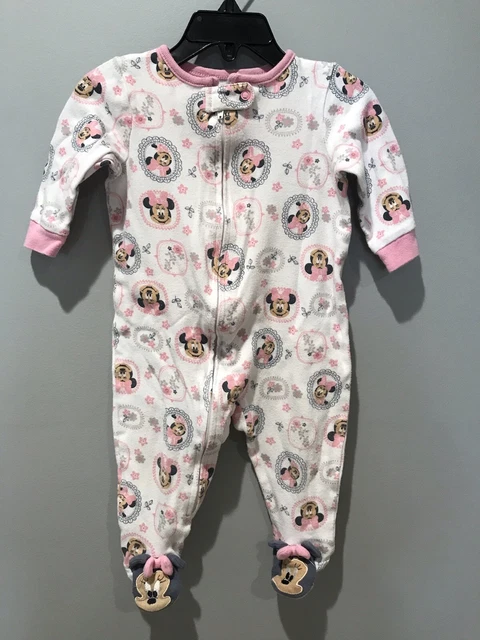 Disney Baby Minnie Mouse Sleeper Infant Girl Size 6-9 Months