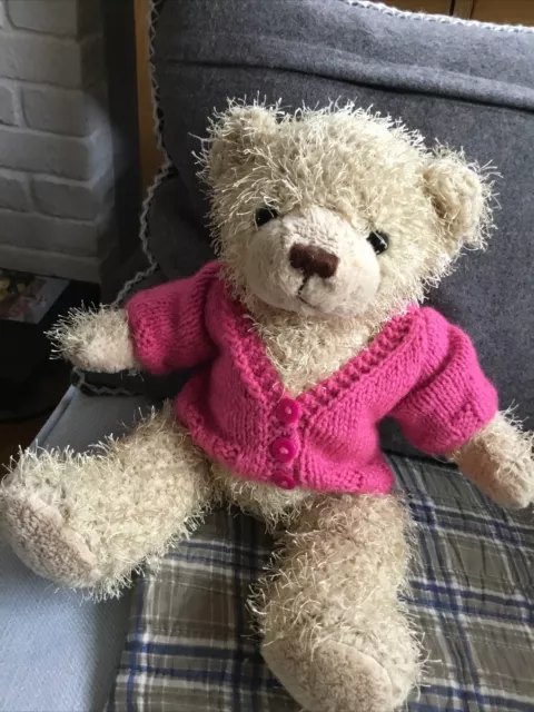 Hand Knitted Teddy Clothes, Cardigan