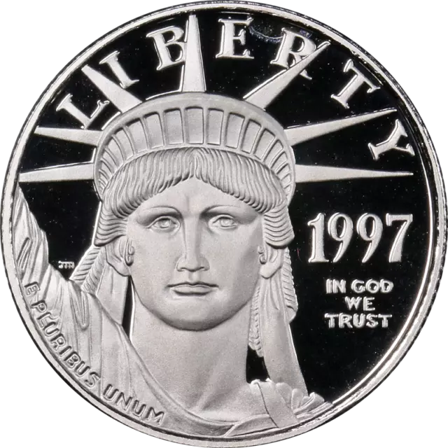 1997-W Platinum American Eagle $25 Proof Bullion Coin - OGP COA - STOCK